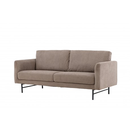 Sky 3 personers Sofa - Sort og Brun