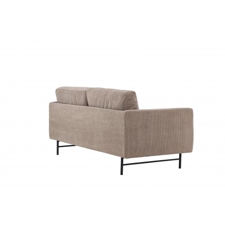Sky 3 personers Sofa - Sort og Brun