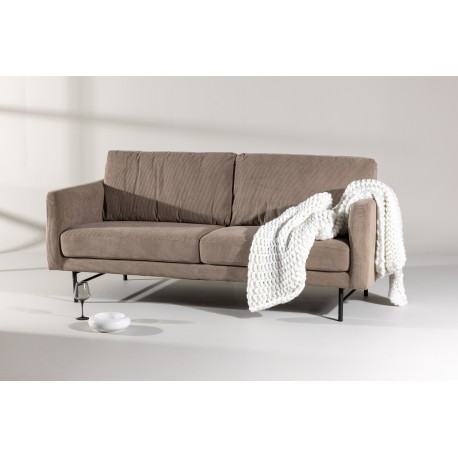 Sky 3 personers Sofa - Sort og Brun