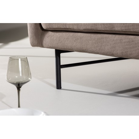 Sky 3 personers Sofa - Sort og Brun