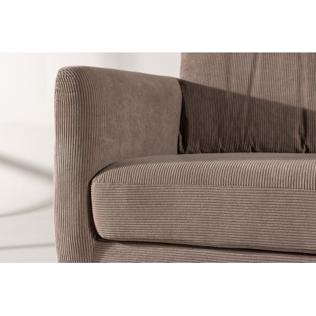 Sky 3 personers Sofa - Sort og Brun