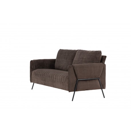 Indigo 2 personers Sofa - Sort og Brun