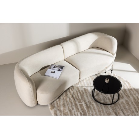 Cielo 3 personers Sofa - Beige og Sort