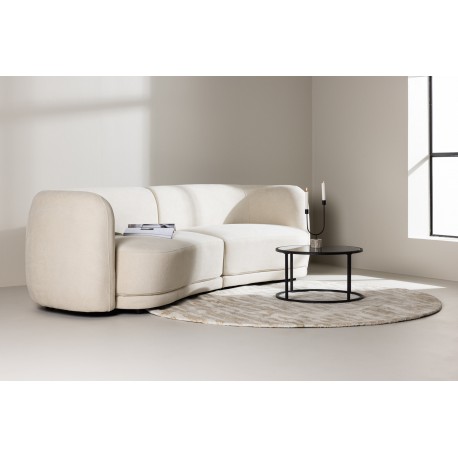 Cielo 3 personers Sofa - Beige og Sort