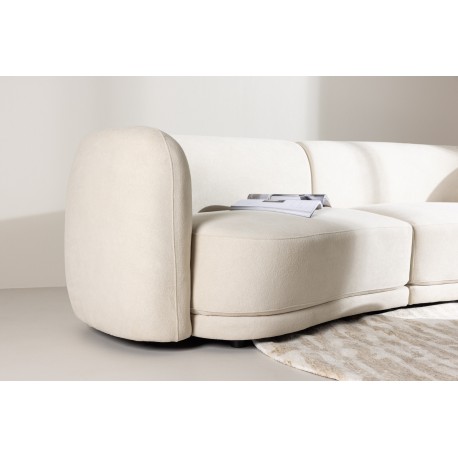 Cielo 3 personers Sofa - Beige og Sort