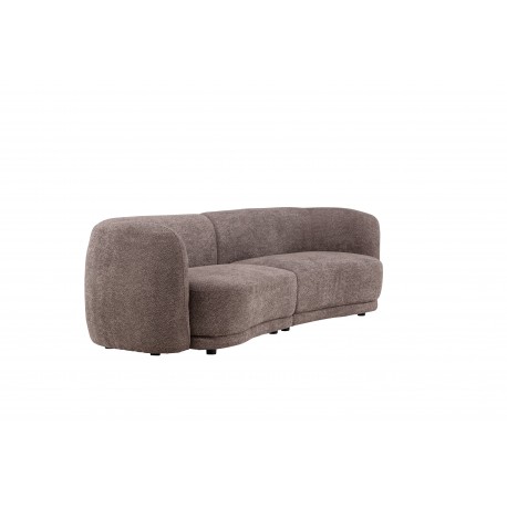 Cielo 3 personers Sofa - Sort og Brun