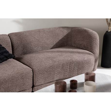Cielo 3 personers Sofa - Sort og Brun