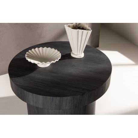 Malung Rund Sofabord Ø80cm - Sort