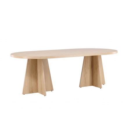 Bootcut Ovalt spisebord - Hvid