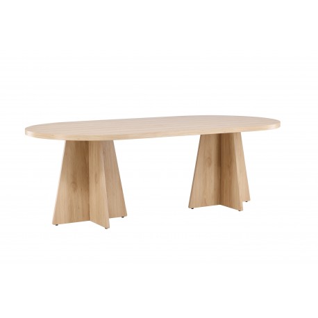 Bootcut Ovalt spisebord - Hvid