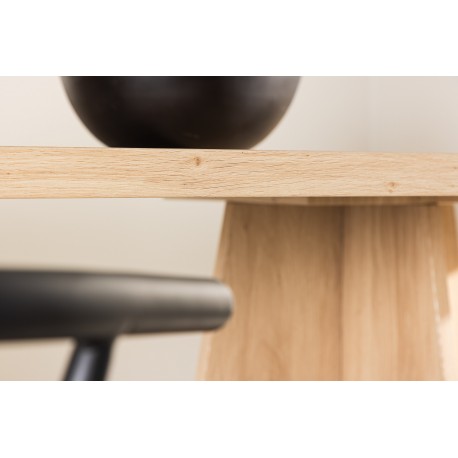 Bootcut Ovalt spisebord - Hvid