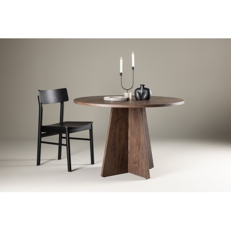 Bootcut Rundt spisebord Ø110 cm - Mocca