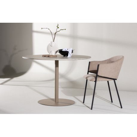 Lycke Rundt spisebord Ø110cm - Beige
