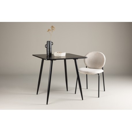 Polar Spisebord 75x75 - Sort