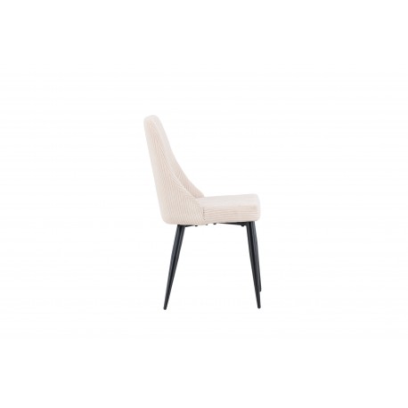 Leone Spisebordsstol - Beige Fløjl
