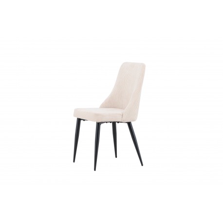 Leone Spisebordsstol - Beige Fløjl