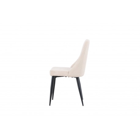 Leone Spisebordsstol - Beige Fløjl
