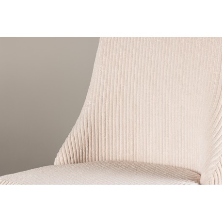 Leone Spisebordsstol - Beige Fløjl