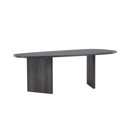 Gronvik Ovalt spisebord 220x100cm - Sort