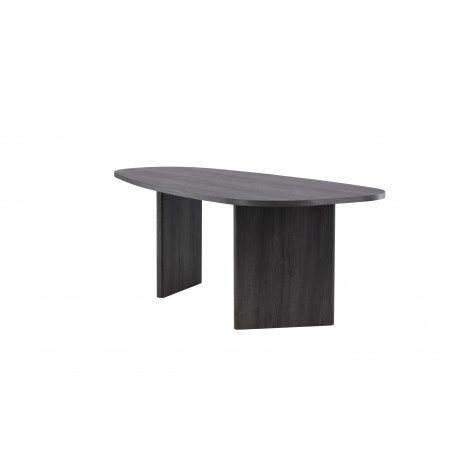 Gronvik Ovalt spisebord 220x100cm - Sort