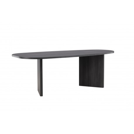 Gronvik Ovalt spisebord 220x100cm - Sort