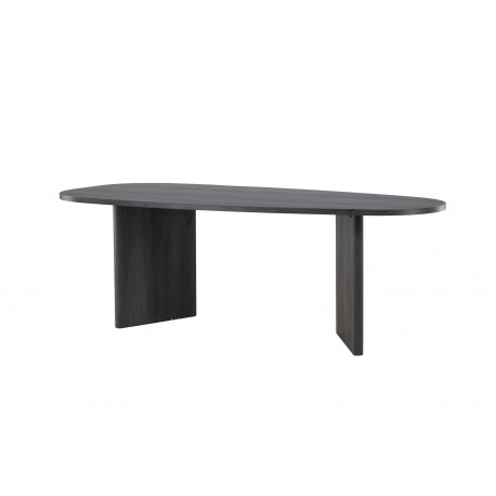 Gronvik Ovalt spisebord 220x100cm - Sort