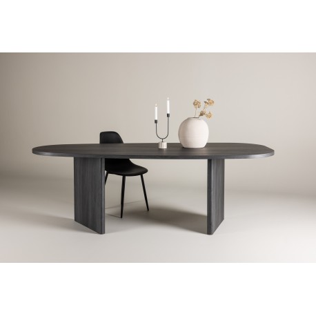 Gronvik Ovalt spisebord 220x100cm - Sort