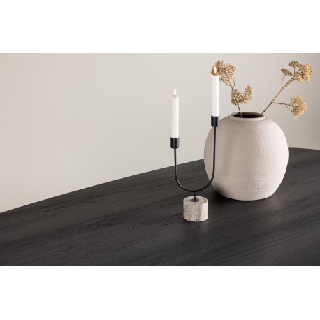 Gronvik Ovalt spisebord 220x100cm - Sort