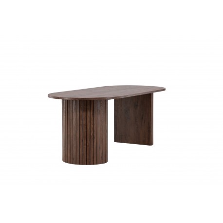 Haron Ovalt spisebord 200 x 90cm - Mocca