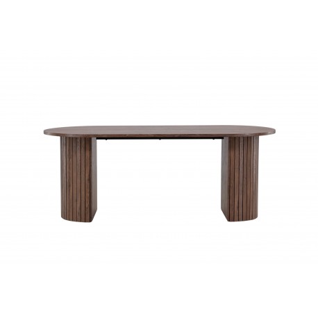 Haron Ovalt spisebord 200 x 90cm - Mocca