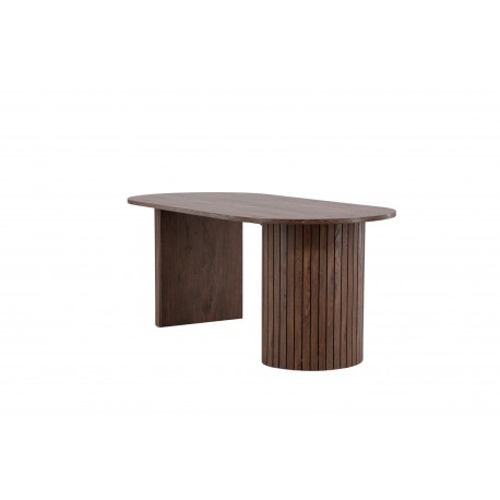 Haron Ovalt spisebord 200 x 90cm - Mocca