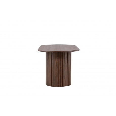 Haron Ovalt spisebord 200 x 90cm - Mocca