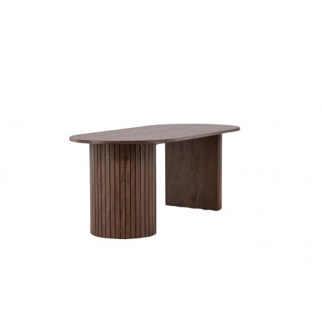 Haron Ovalt spisebord 200 x 90cm - Mocca