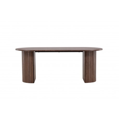 Haron Ovalt spisebord 200 x 90cm - Mocca