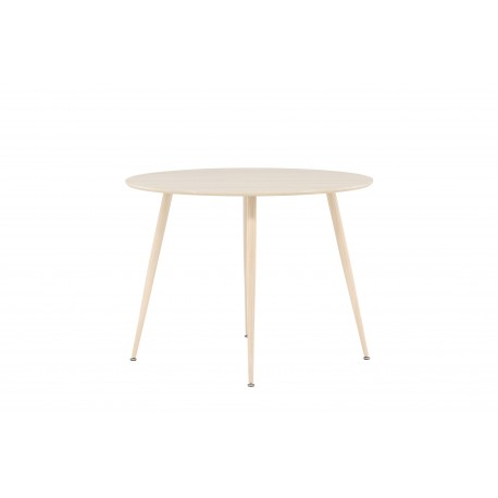 Plaza Rundt spisebord Ø100 cm - Hvidpigmenteret