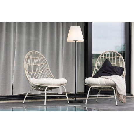 Moris Gulvlampe - Sort,Hvid