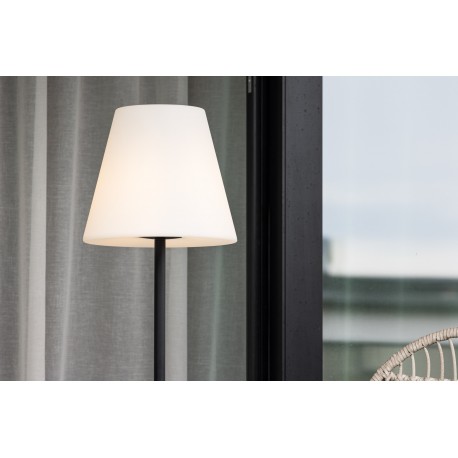 Moris Gulvlampe - Sort,Hvid