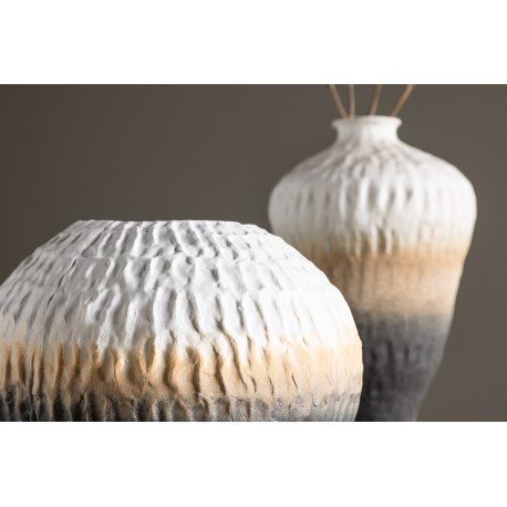Pane Vase - Beige, Grå og Pink