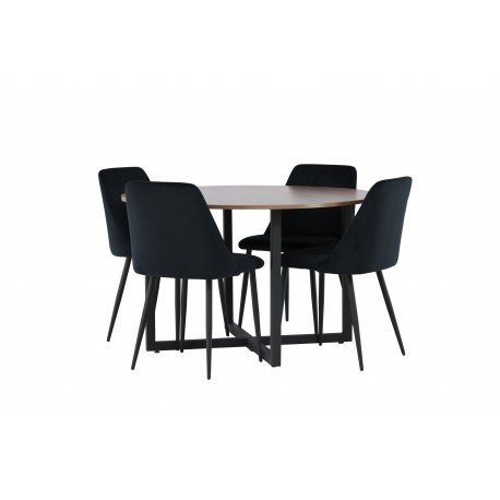 Rundt Spisebordssæt Durango med Night stole