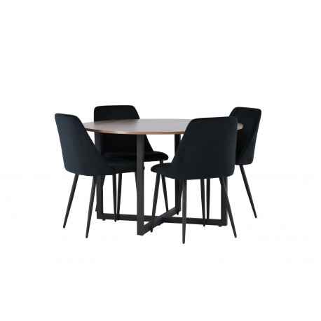 Rundt Spisebordssæt Durango med Night stole