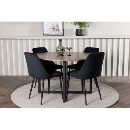 Rundt Spisebordssæt Durango med Night stole
