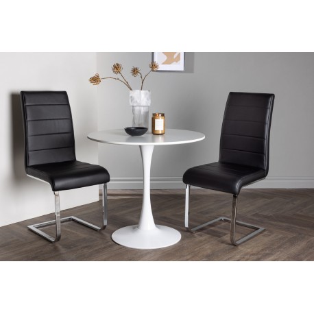 Rundt Spisebordssæt Hamden med 2 stole Tempo