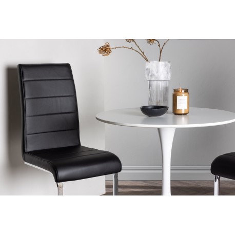 Rundt Spisebordssæt Hamden med 2 stole Tempo