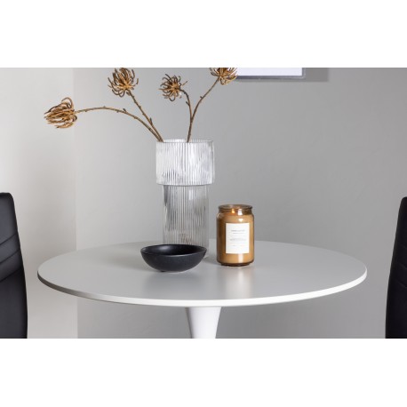 Rundt Spisebordssæt Hamden med 2 stole Lily