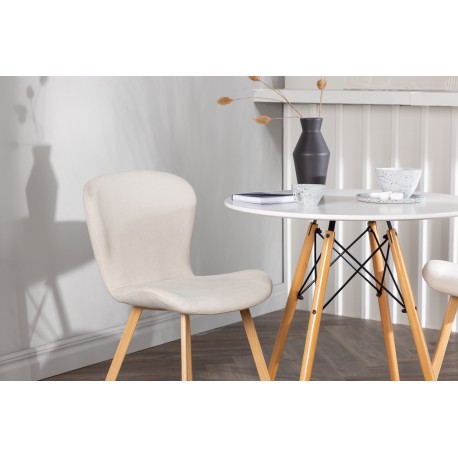 Rundt Spisebordssæt Danburi med stole Lilja