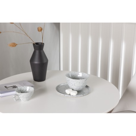 Rundt Spisebordssæt Danburi med stole Night - Hvid