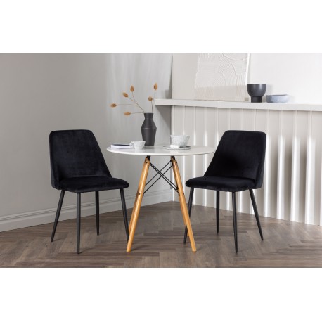 Rundt Spisebordssæt Danburi med stole Night