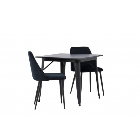 Spisebordssæt Tempe med Spisebordsstole Night