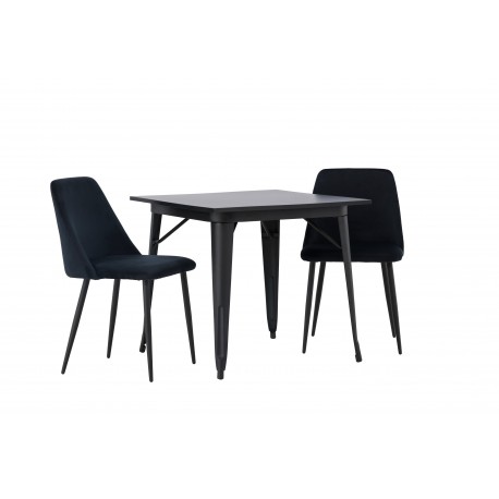 Spisebordssæt Tempe med Spisebordsstole Night