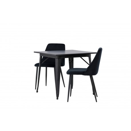 Spisebordssæt Tempe med Spisebordsstole Night